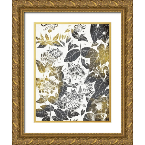 Look Through The Flowers Gold Ornate Wood Framed Art Print with Double Matting by Villa, Mlli