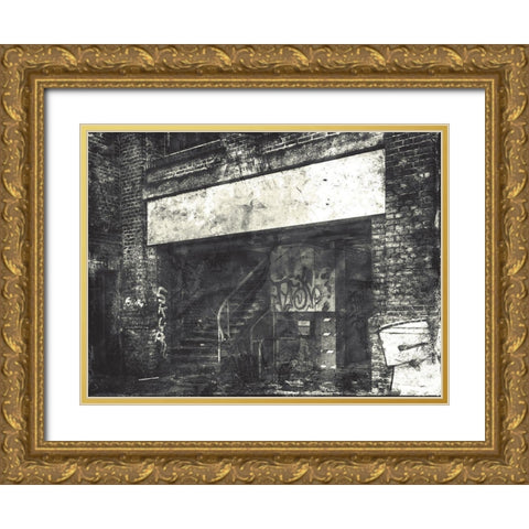 Industrial Life Mate Gold Ornate Wood Framed Art Print with Double Matting by Villa, Mlli