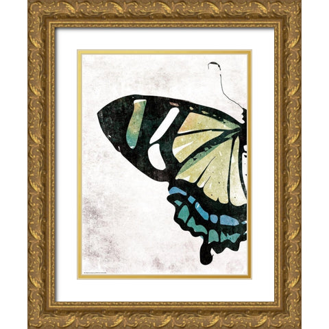 Fun Fly Gold Ornate Wood Framed Art Print with Double Matting by Villa, Mlli