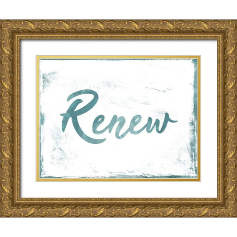 Renew Gold Ornate Wood Framed Art Print with Double Matting by Villa, Mlli