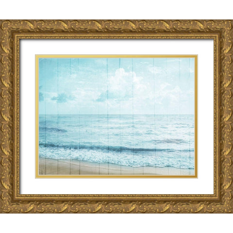 Enjoy The View Gold Ornate Wood Framed Art Print with Double Matting by Villa, Mlli