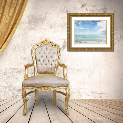 Sea Life Gold Ornate Wood Framed Art Print with Double Matting by Villa, Mlli