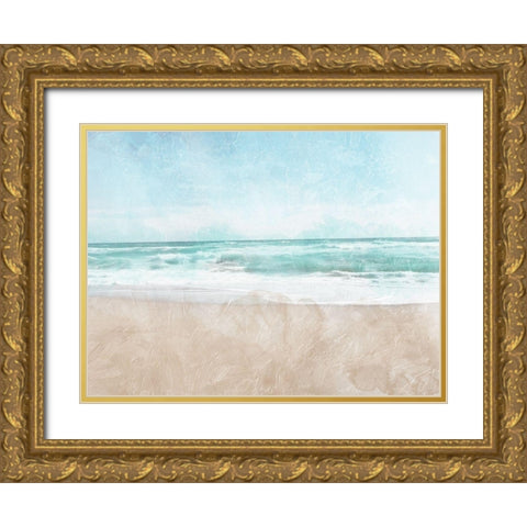 Hazy In The Water Gold Ornate Wood Framed Art Print with Double Matting by Villa, Mlli