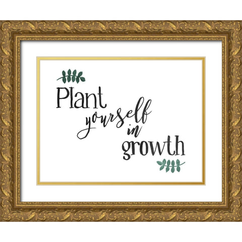 Plant Growth Hori Color Gold Ornate Wood Framed Art Print with Double Matting by Villa, Mlli