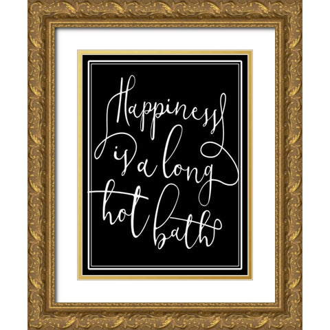Hot Bath Gold Ornate Wood Framed Art Print with Double Matting by Villa, Mlli