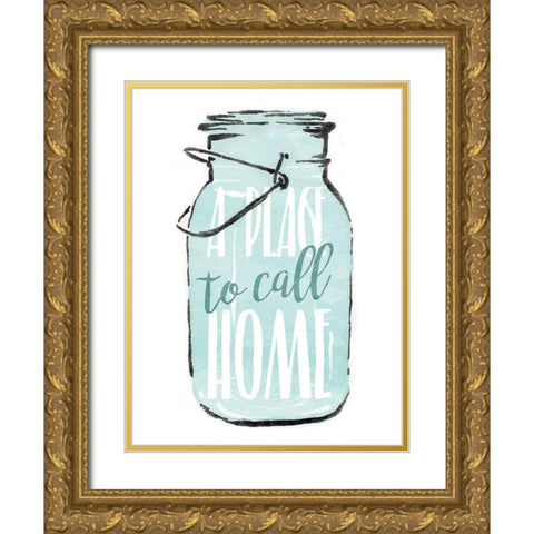 Jar Home Gold Ornate Wood Framed Art Print with Double Matting by Villa, Mlli