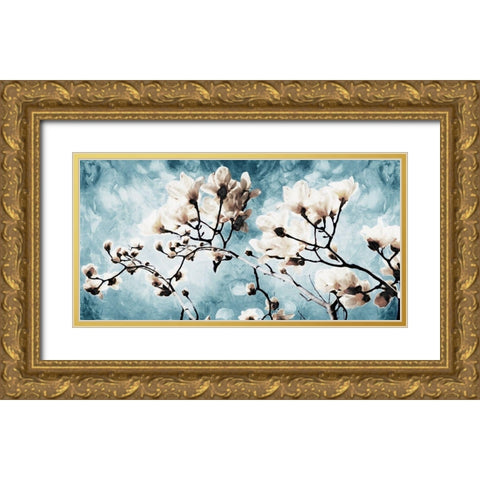 Bloom Through Gold Ornate Wood Framed Art Print with Double Matting by Villa, Mlli