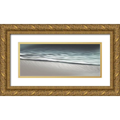 Water Cool Abstracts Gold Ornate Wood Framed Art Print with Double Matting by Villa, Mlli