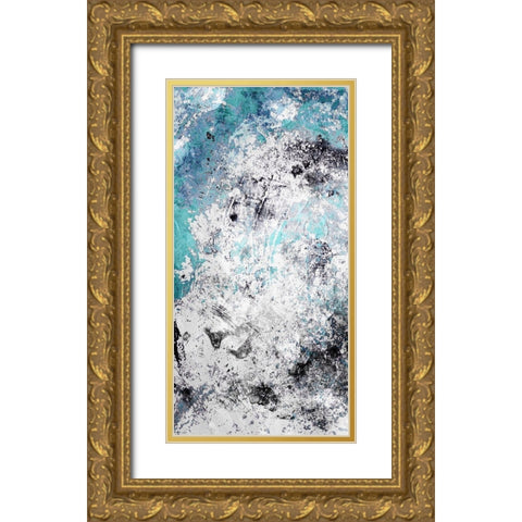 Chaotic Calm One Gold Ornate Wood Framed Art Print with Double Matting by Villa, Mlli