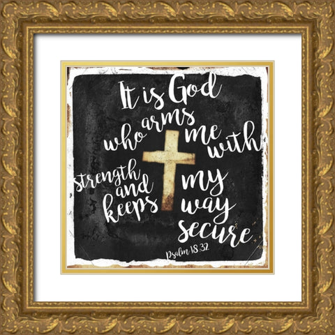 Secure Gold Ornate Wood Framed Art Print with Double Matting by Villa, Mlli