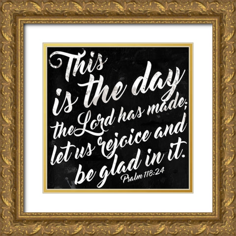 This Is The Day Gold Ornate Wood Framed Art Print with Double Matting by Villa, Mlli