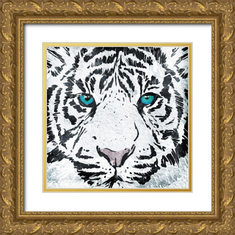Look Into My Eyes Gold Ornate Wood Framed Art Print with Double Matting by Villa, Mlli