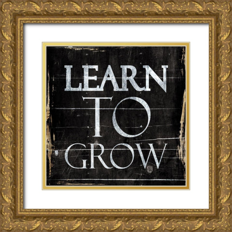 Learn Gold Ornate Wood Framed Art Print with Double Matting by Villa, Mlli