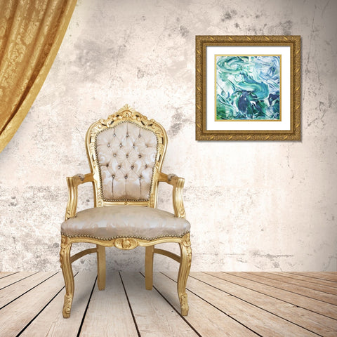 No Path Gold Ornate Wood Framed Art Print with Double Matting by Villa, Mlli