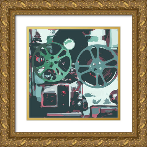 Calm Media Three Gold Ornate Wood Framed Art Print with Double Matting by Villa, Mlli