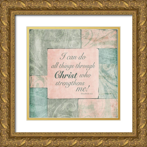 Christ Phillip Gold Ornate Wood Framed Art Print with Double Matting by Villa, Mlli