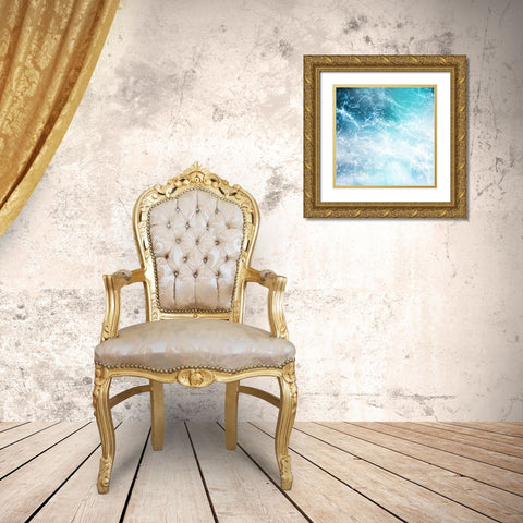 Is It Waves Gold Ornate Wood Framed Art Print with Double Matting by Villa, Mlli
