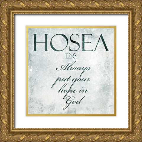 Bold Hope Gold Ornate Wood Framed Art Print with Double Matting by Villa, Mlli
