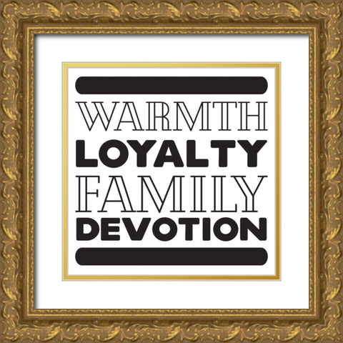 Warmth Gold Ornate Wood Framed Art Print with Double Matting by Villa, Mlli
