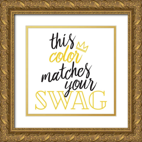 King Of Swag Gold Ornate Wood Framed Art Print with Double Matting by Villa, Mlli