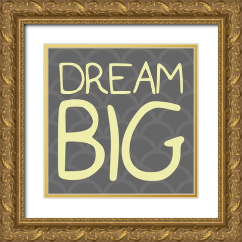Big Dream Reverse Gold Ornate Wood Framed Art Print with Double Matting by Villa, Mlli