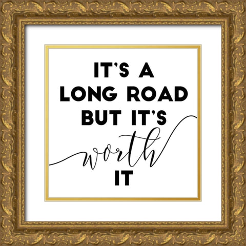 Worth Simple Gold Ornate Wood Framed Art Print with Double Matting by Villa, Mlli