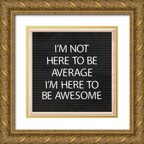 Average Gold Ornate Wood Framed Art Print with Double Matting by Villa, Mlli