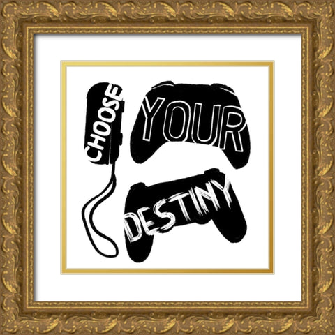 Choose Your Destiny Gold Ornate Wood Framed Art Print with Double Matting by Villa, Mlli