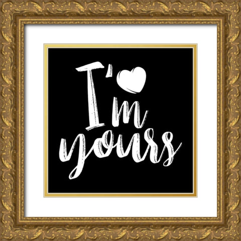 Im Yours Gold Ornate Wood Framed Art Print with Double Matting by Villa, Mlli