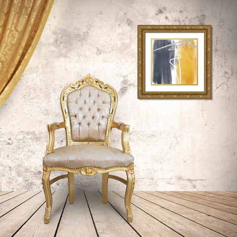 Connect Gold Ornate Wood Framed Art Print with Double Matting by Villa, Mlli