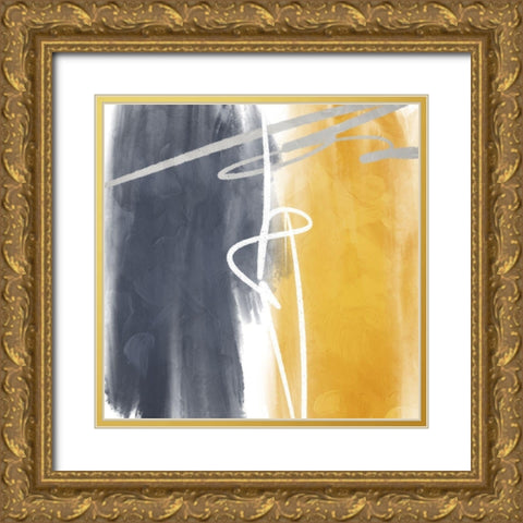 Connect Gold Ornate Wood Framed Art Print with Double Matting by Villa, Mlli
