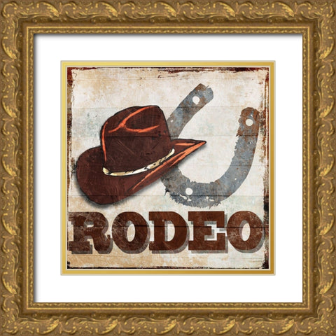 Rodeo Gold Ornate Wood Framed Art Print with Double Matting by Villa, Milli