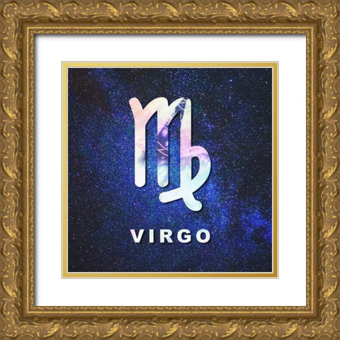 Virgo Space Gold Ornate Wood Framed Art Print with Double Matting by Villa, Milli
