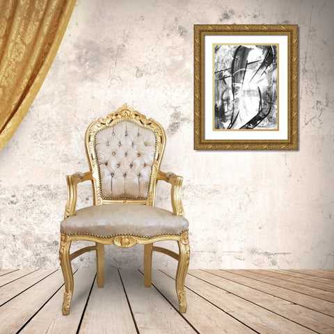 Sting Gold Ornate Wood Framed Art Print with Double Matting by OnRei