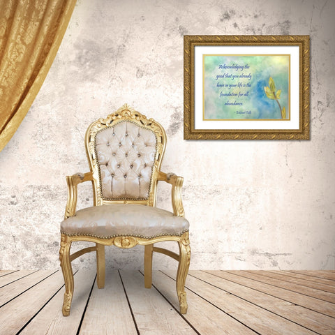 Acknowledging The Good Gold Ornate Wood Framed Art Print with Double Matting by Pearson, Debbie