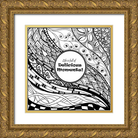 Delicious Moments Gold Ornate Wood Framed Art Print with Double Matting by Pearson, Debbie