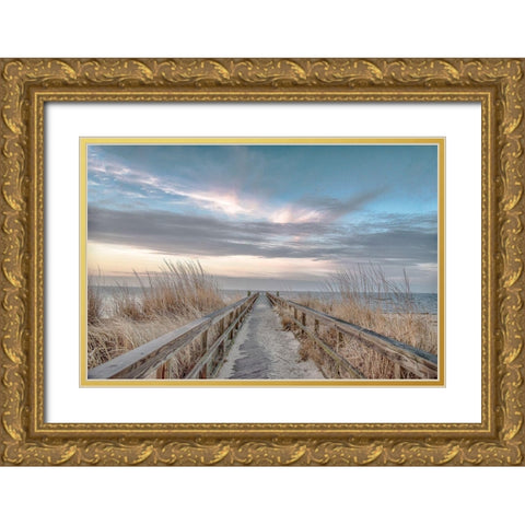 Dramatic Entrance Gold Ornate Wood Framed Art Print with Double Matting by DeLuca, Pat