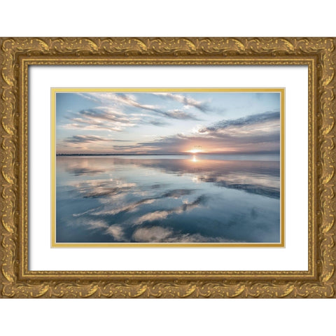 Fronts Of Spirits Gold Ornate Wood Framed Art Print with Double Matting by DeLuca, Pat