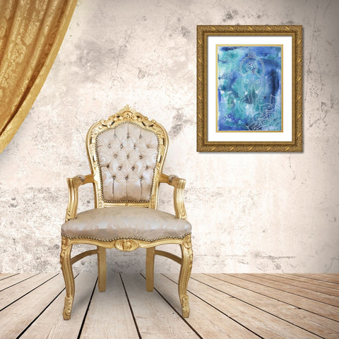 Great Deity Gold Ornate Wood Framed Art Print with Double Matting by Varacek, Pam