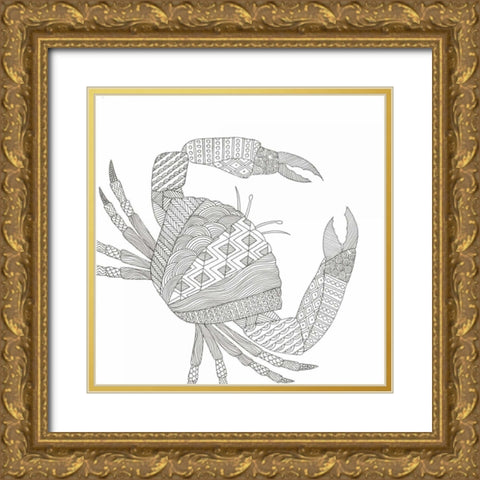 Creatures From The Deep 3 Gold Ornate Wood Framed Art Print with Double Matting by Varacek, Pam
