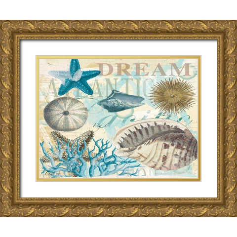 Dream Shells R1 Gold Ornate Wood Framed Art Print with Double Matting by Allen, Candace