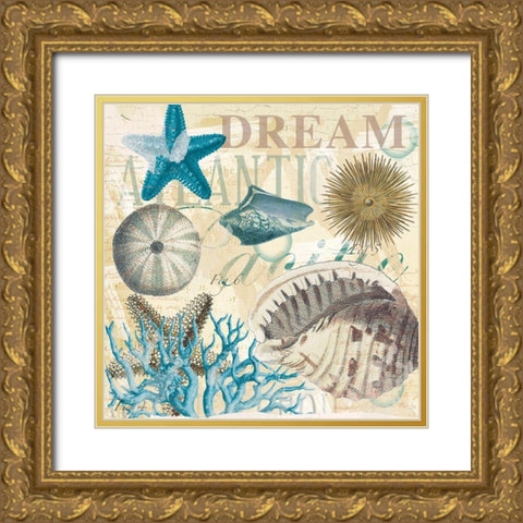 Dream Shells R1 Gold Ornate Wood Framed Art Print with Double Matting by Allen, Candace