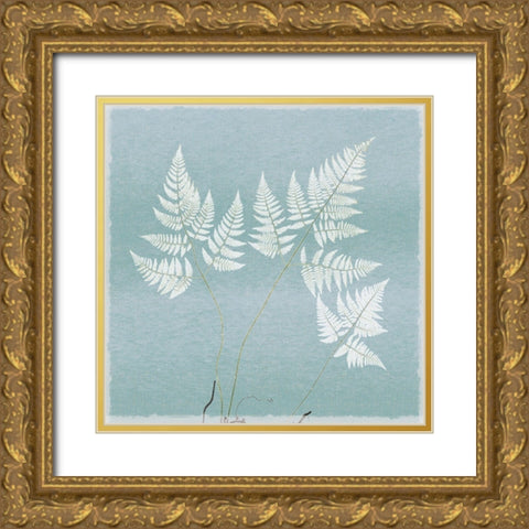 Spring Eden Floral 1 Gold Ornate Wood Framed Art Print with Double Matting by Lula Bijoux And Company