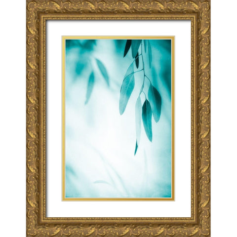 Emerald Variation 1 Gold Ornate Wood Framed Art Print with Double Matting by Poinski, Dianne