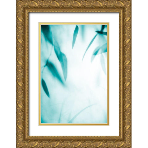 Emerald Variation 2 Gold Ornate Wood Framed Art Print with Double Matting by Poinski, Dianne