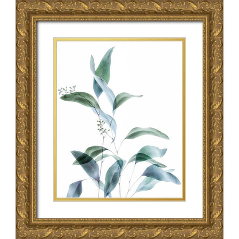 Gentle Botanical 1 Gold Ornate Wood Framed Art Print with Double Matting by Poinski, Dianne