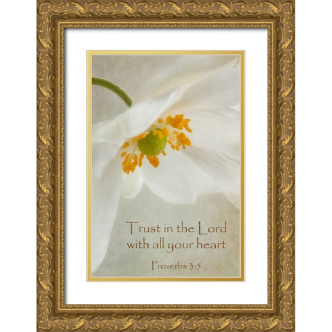 Spring Bonnet Trust Gold Ornate Wood Framed Art Print with Double Matting by Poinski, Dianne
