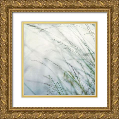 Bluff Grass I Gold Ornate Wood Framed Art Print with Double Matting by Poinski, Dianne