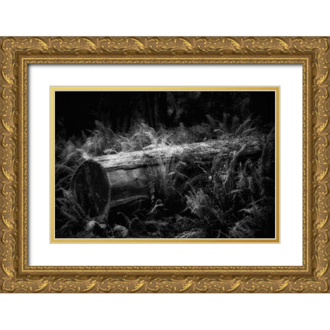 Fallen Gold Ornate Wood Framed Art Print with Double Matting by Rowland, Joseph