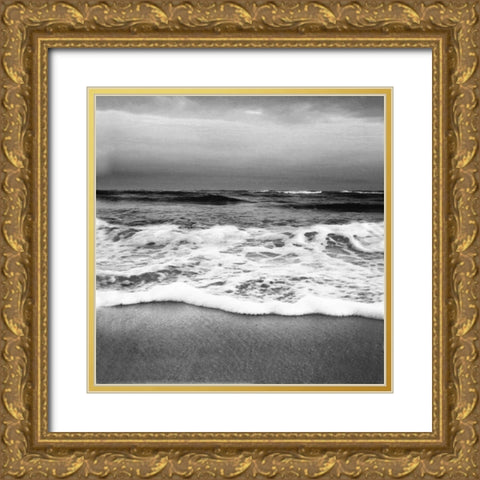 Drama Wave Gold Ornate Wood Framed Art Print with Double Matting by Rowland, Joseph